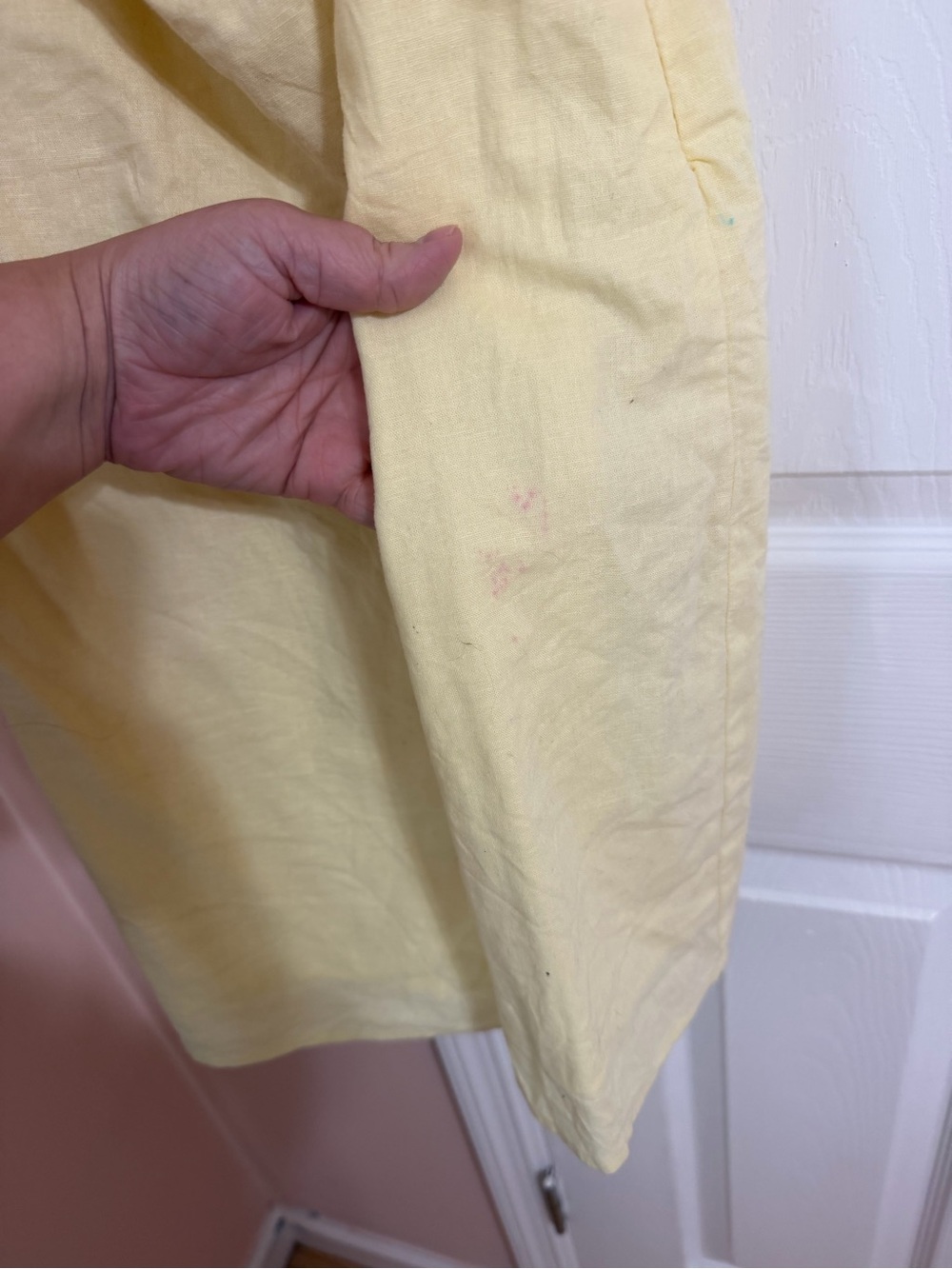 Yellow Ruffle Off-Shoulder Mini Dress - Picture 5 of 6